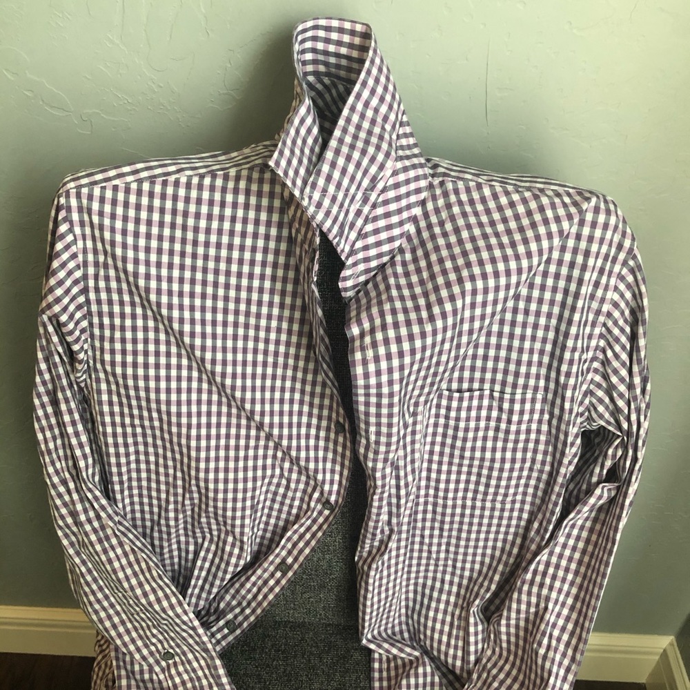 Men’s Alfani performance purple dress shirt - L 15